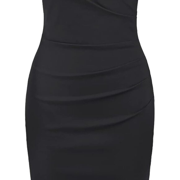 Women's Viscose Blend Short Sleeve Wrap Midi Bodycon Dress for Work & Events - Picture 1 of 7